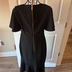 Calvin Klein Black Coat with Gold Accents size 2